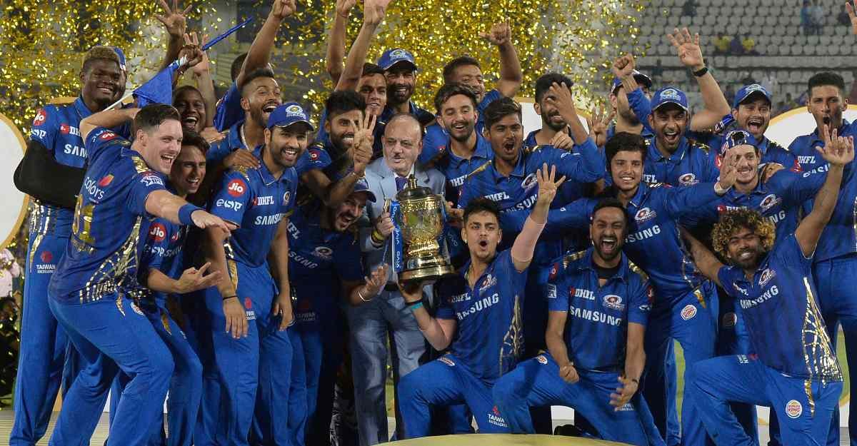 Mumbai Indians after winning an IPL game